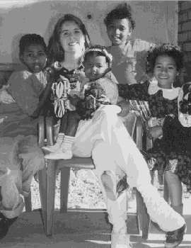 Me with some children from the orphanage